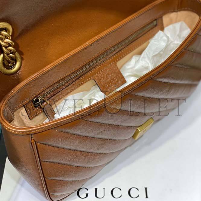 G*u*i marmont small matelasse shoulder bag 443497 (26*15*7cm)